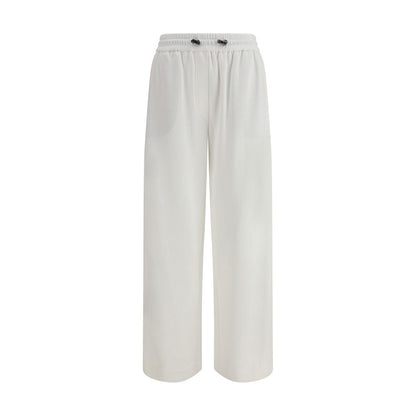 White Cotton Joggers (Workout Pants)