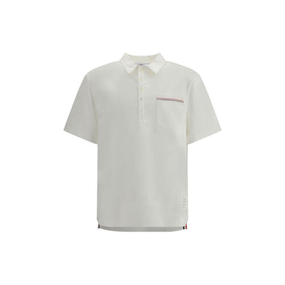 White Cotton Polo Shirt