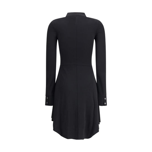 Black Viscose Casual Dress