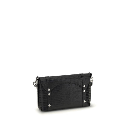 Black Calf Leather Bos Taurus Shoulder Bag