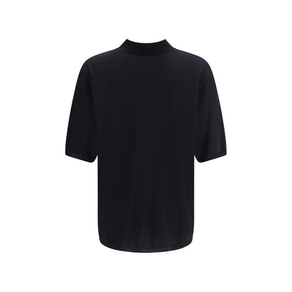 Black Wool Polo Shirt