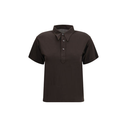 Brown Viscose Polo Shirt