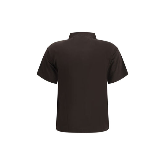 Brown Viscose Polo Shirt