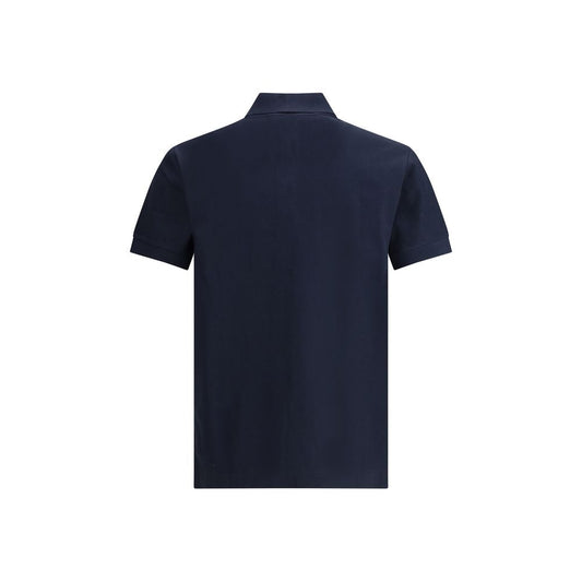 Blue Cotton Polo Shirt