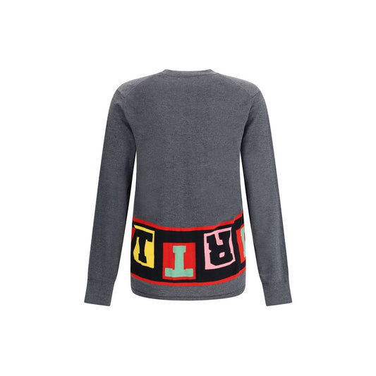 Gray Marabou Sweatshirt