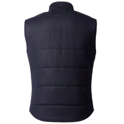 Blue Wool Sleveless Jacket