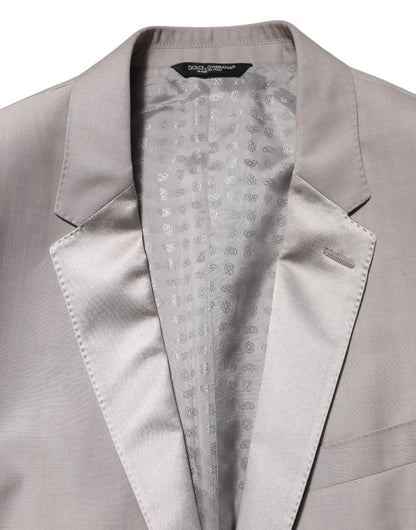 Light Gray Wool 2 Piece MARTINI Formal Suit