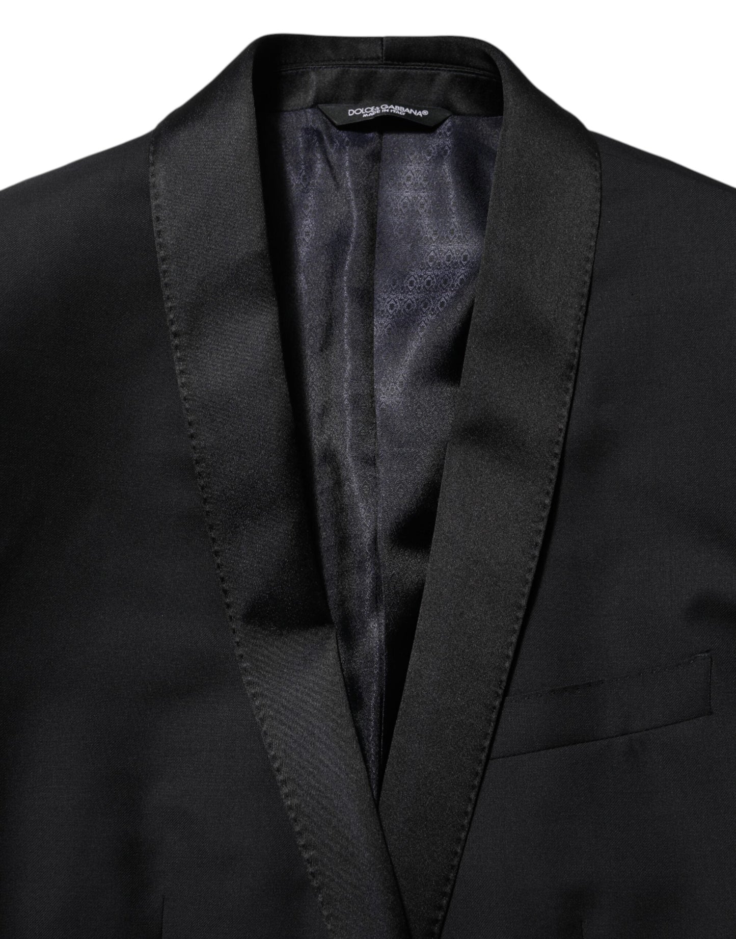 Black GOLD 1 Button Suit Jacket Men Blazer