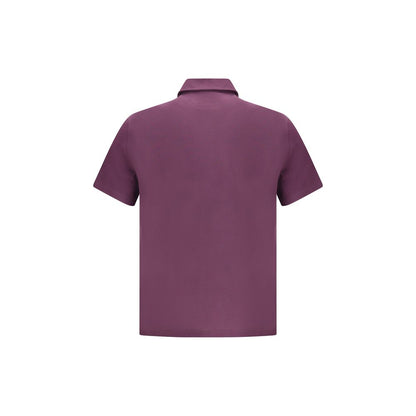 Purple Cotton Polo Shirt