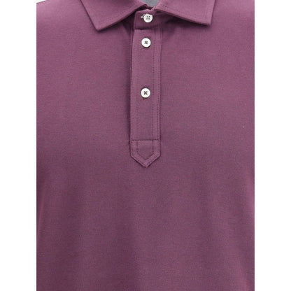 Purple Cotton Polo Shirt