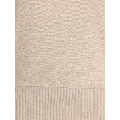 Beige Wool Turtleneck