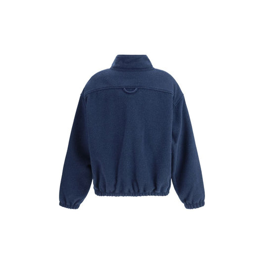 Blue Fleece Wool Sweatshirt
