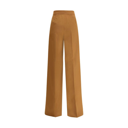 Beige Camel Hair  Casual Pants