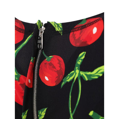 Bicolor Polyamide Short Dress