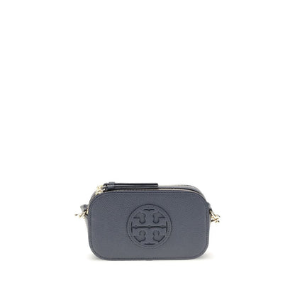 Blue Leather Shoulder Bag