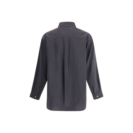 Gray Silk Shirt