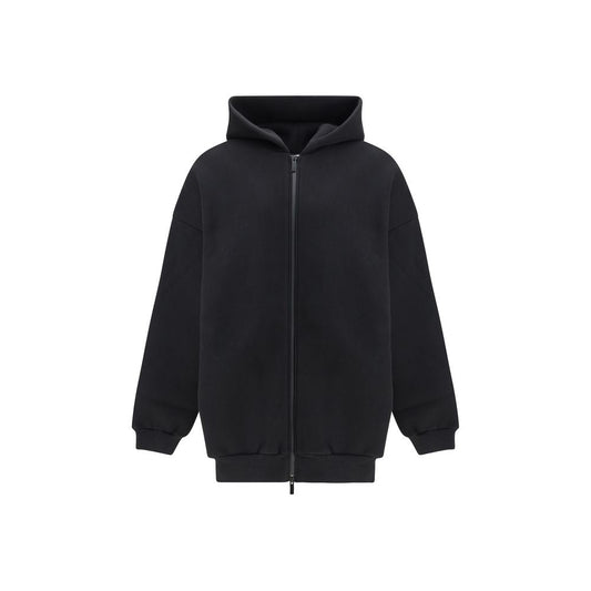 Black Cotton Sweatshirt