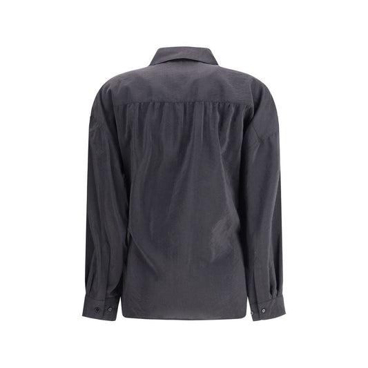 Black Silk Dress Shirt