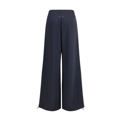 Black Polyester Athletic Pants