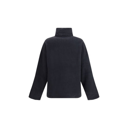 Black Polyester Sweatshirt
