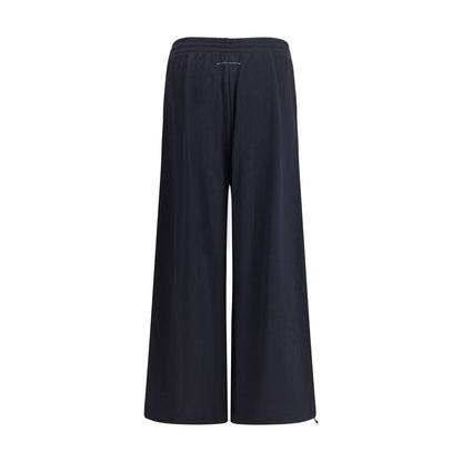 Black Polyester Athletic Pants