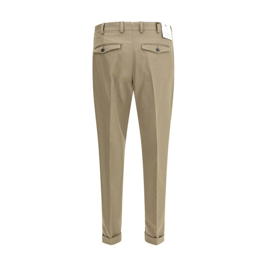 Green Fleece Wool Dress Pants