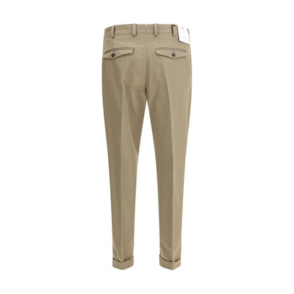 Green Fleece Wool Dress Pants