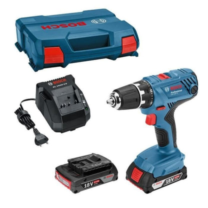 Percussion drill Bosch Professional GSB 18V- 21 + 2 batteries 2.0Ah + Gal 1820 LC charger