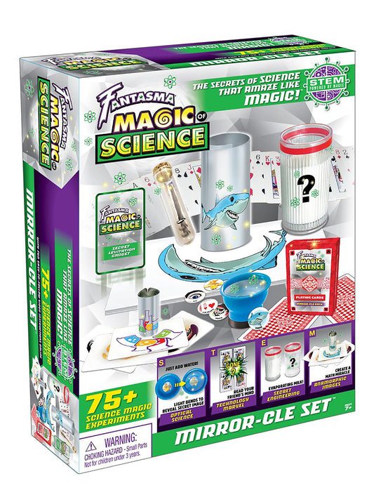 Fantasma Magic of Science STEM Based Mirror-cle Magic Set | 75+ Experiments