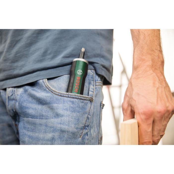 BOSCH PushDrive Cordless Screwdriver - Lithium Ion Battery