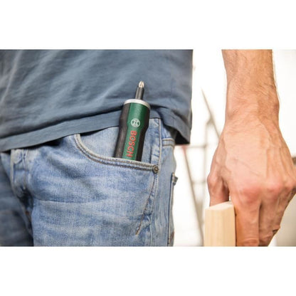 BOSCH PushDrive Cordless Screwdriver - Lithium Ion Battery