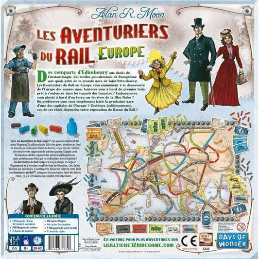 ASMODEE - The Adventurers of Rail Europe - Board Game