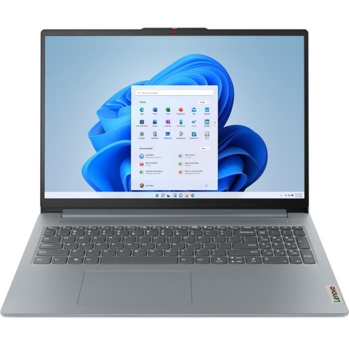 Lenovo Ideapad Slim 3 16IAH8 Laptop | 16'' WUXGA - INTEL i5-12450H - 16GB RAM - 512GB SSD - Windows 11 - AZERTY
