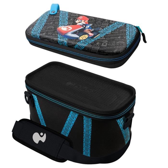 Travel Bag - PDP - Overnight Glow - Mario Kart Drift - Nintendo Switch - Black