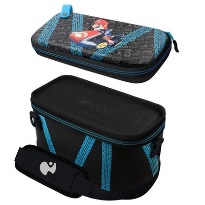 Travel Bag - PDP - Overnight Glow - Mario Kart Drift - Nintendo Switch - Black