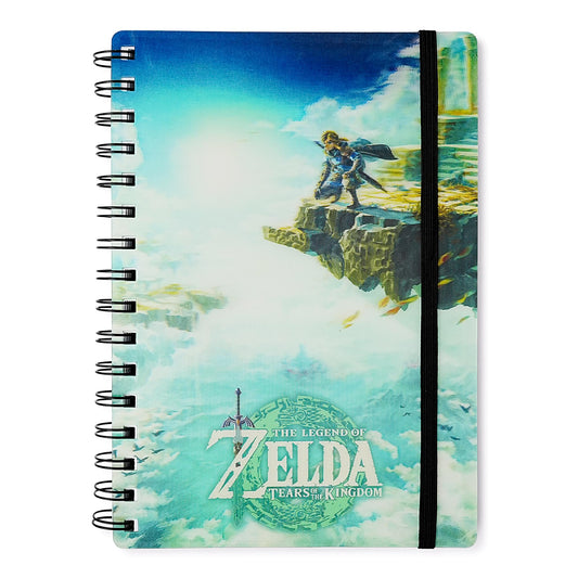 The Legend Of Zelda TOTK Hyrule Skies Spiral Notebook With Elastic Closure