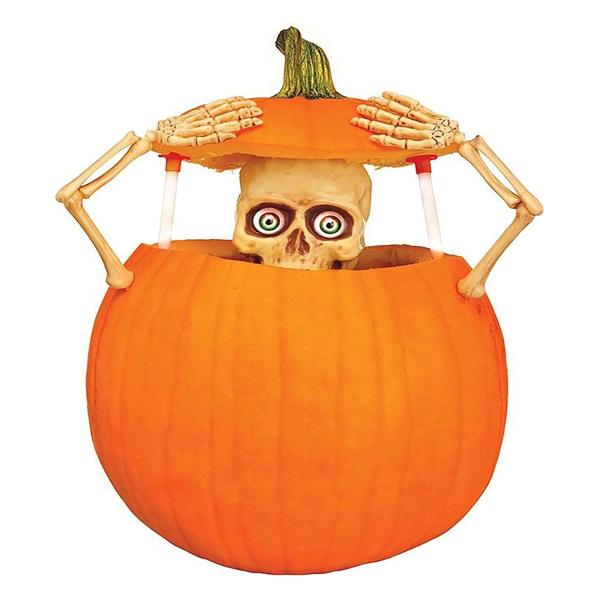 Light-Up Pumpkin Peeper Halloween Decor