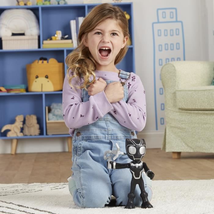 Spidey Black Panther 9-Inch Action Figure, Preschool Superhero Toy, Spidey and His Amazing Friends, Ages 3 and Up