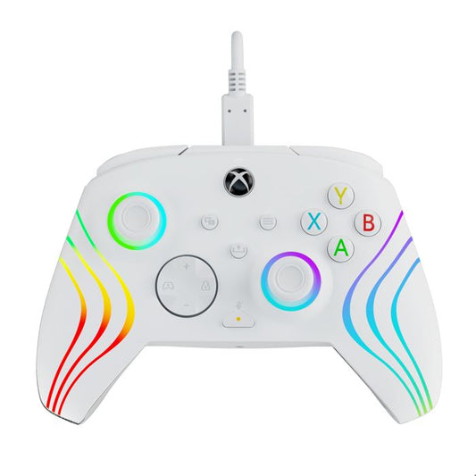 Gamepad - PDP - Afterglow Wave - Wired - White - PC and Xbox Compatible