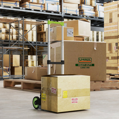 HOMCOM Sackkarre klappbar Aluminium Transportkarre mit Teleskopgriff Höhenverstellbar 100 cm