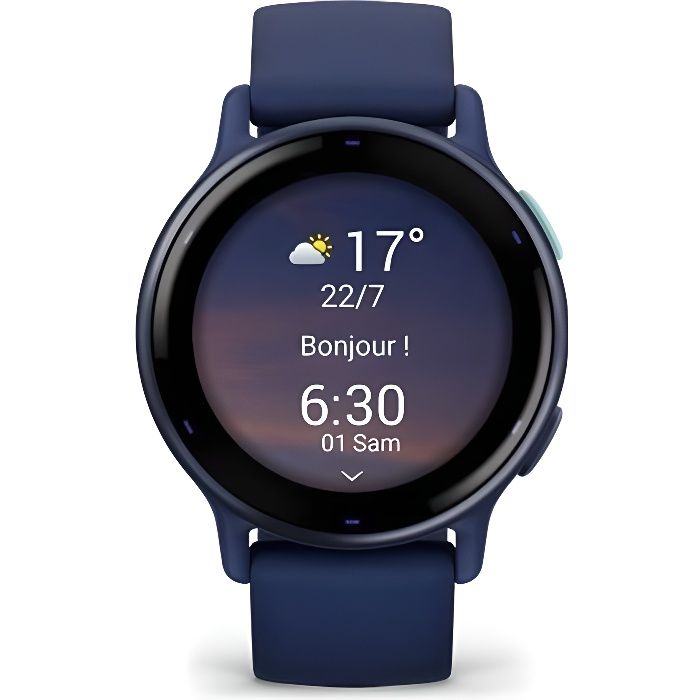 GPS Smartwatch - GARMIN - Vivoactive 5 - WiFi - 30.4 mm (1.2) - Metallic Blue with Blue Strap