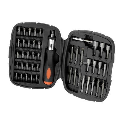 Kit screwdriver and tips A ratchet (45 pieces) Black+Decker - A7039 -XJ