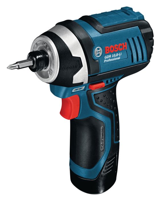 Bosch Professional GDR 12V-105 impact screwdriver + 2 2.0Ah batteries + LBOXX - 06019A6977