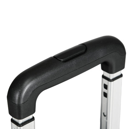 HOMCOM Einkaufswagen Einkaufstrolley, Treppensteiger, klappbar, Teleskopgriff, bis max. 65 Kilo belastbar, Schwarz