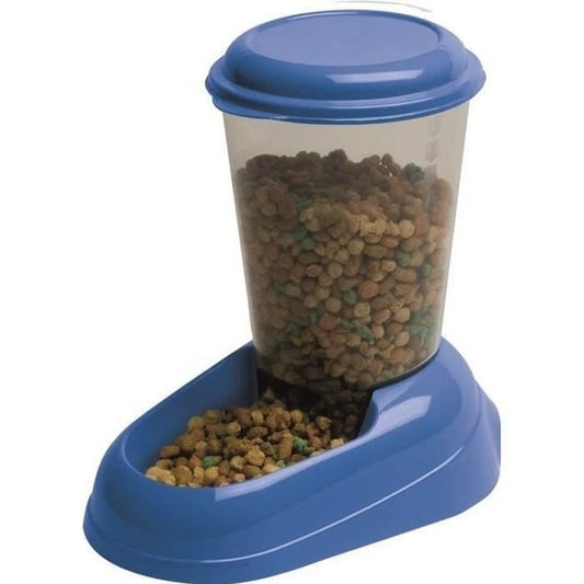 FERPLAST Dispenser Zenith 3L plastic - 29,2x20,2x28,8 - Blue - Dog and cat