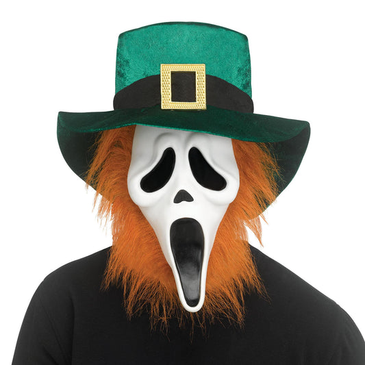Scream Ghost Face St. Pat's Adult Costume Mask