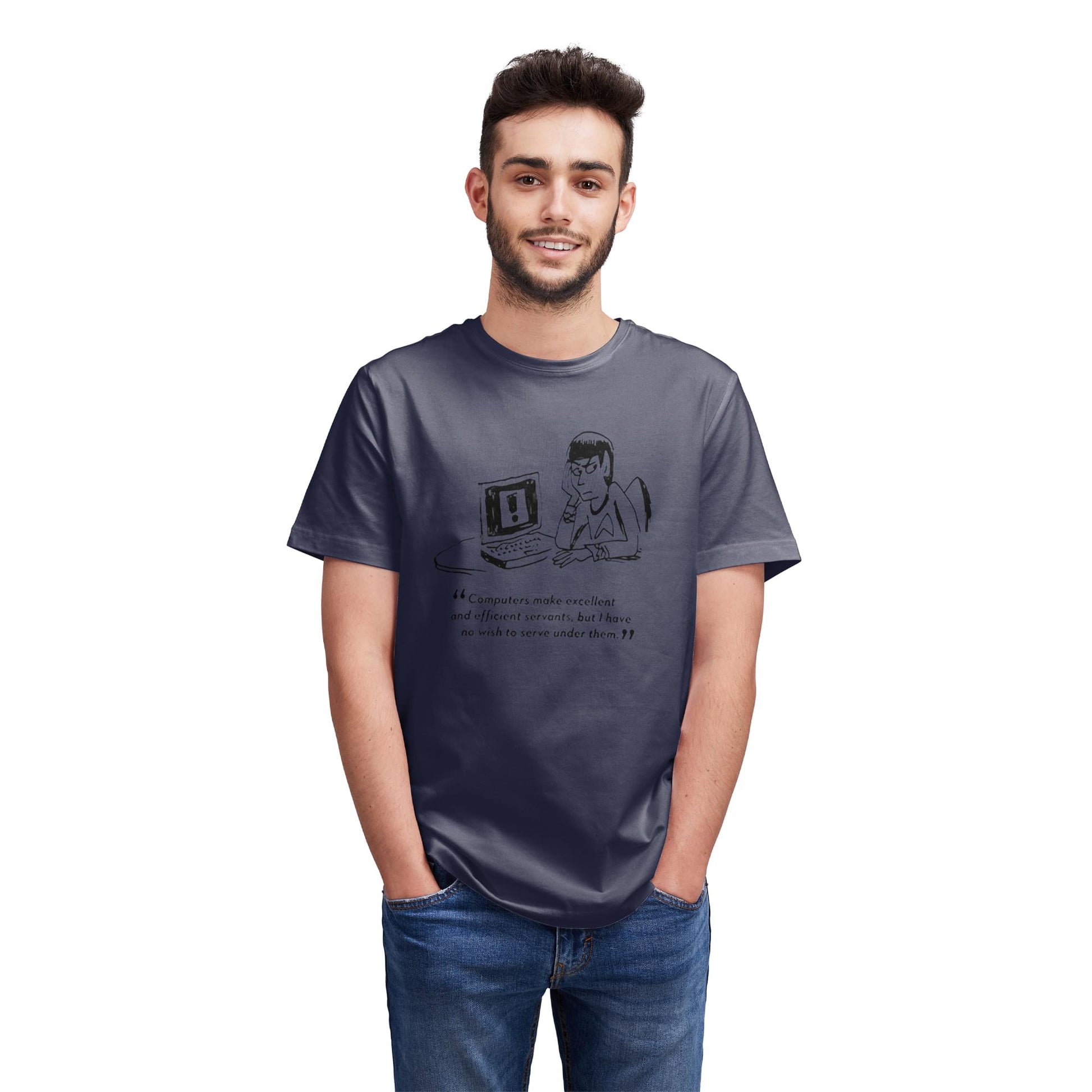 Eaglemoss Star Trek "Computers" Indigo T-Shirt | Large