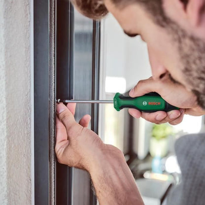 Bosch - Set of 6 Premium screwdrivers with magnetizer (6 screwdrivers in extra hard S2 steel magnetizer demagnetizer)