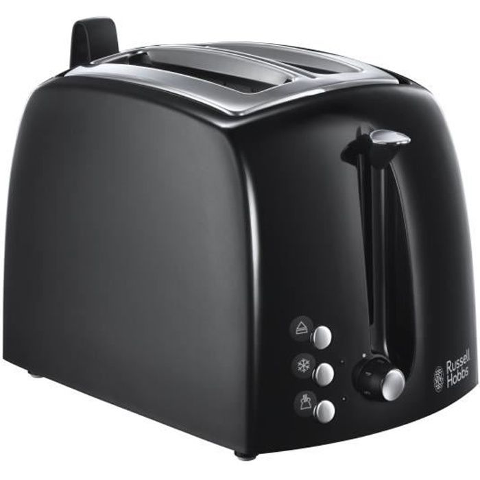 Russell Hobbs 22601-56 Toaster Grille-Pain Texture Large slots-Black