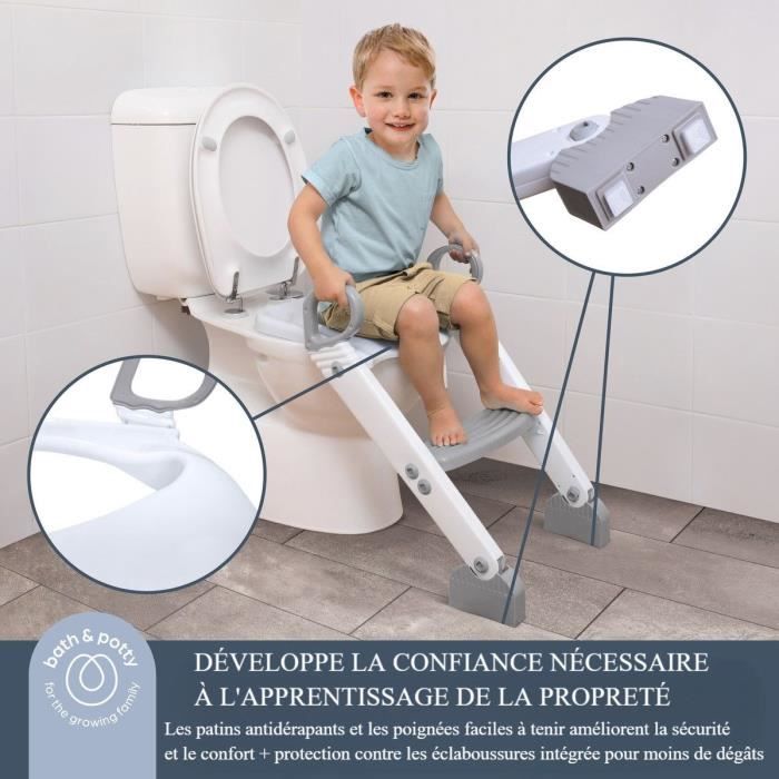 Toilet reducer - DREAMBABY - STEP-UP - Potty training seat - 2 adjustable levels - Grey